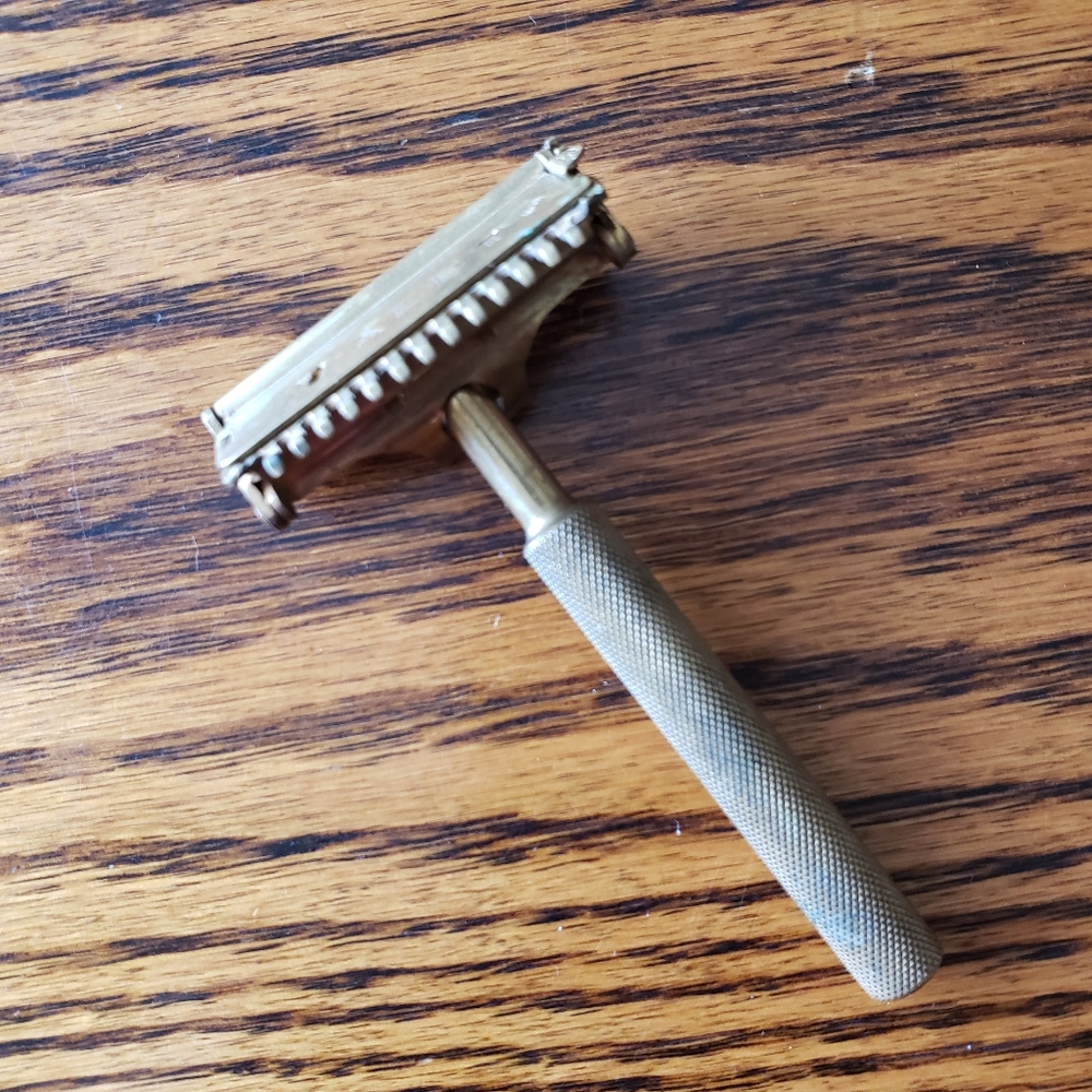 Vintage Brass Valet Safety Razor